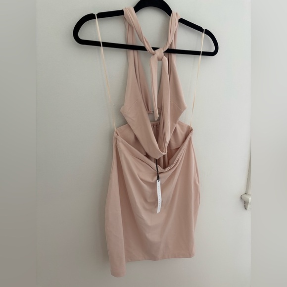 Susana Monaco Half-Moon Halter Mini Dress NWT - Picture 9 of 9